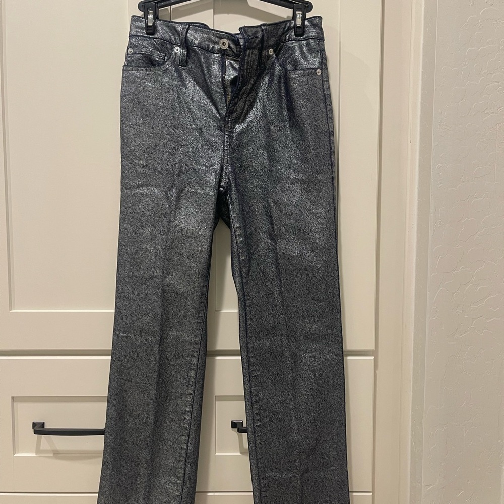 INC International Concepts Shimmering Silver Jeans
